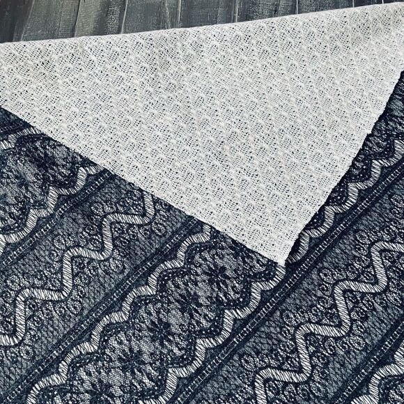 Black Soft Lace Fabric Halloween Gothic - Picture 3 of 5